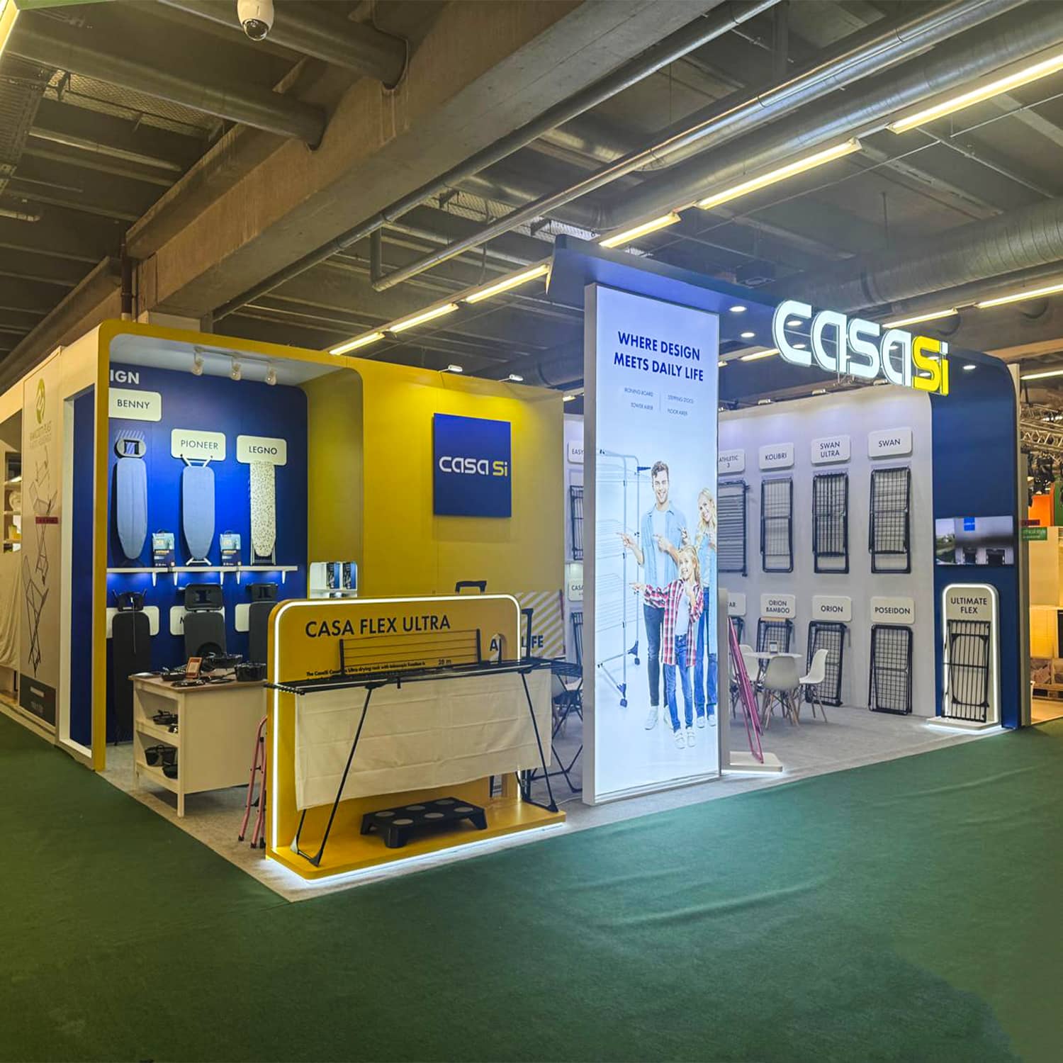 Modular Booth for Home & Living Products Display Quick-assembly Booth for Household Articles Trade Show