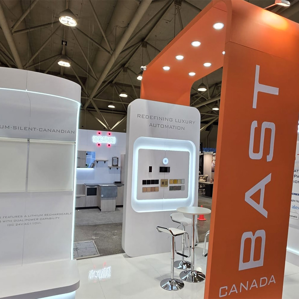 Custom Electronics Exhibition Booth for Technology Brand Display