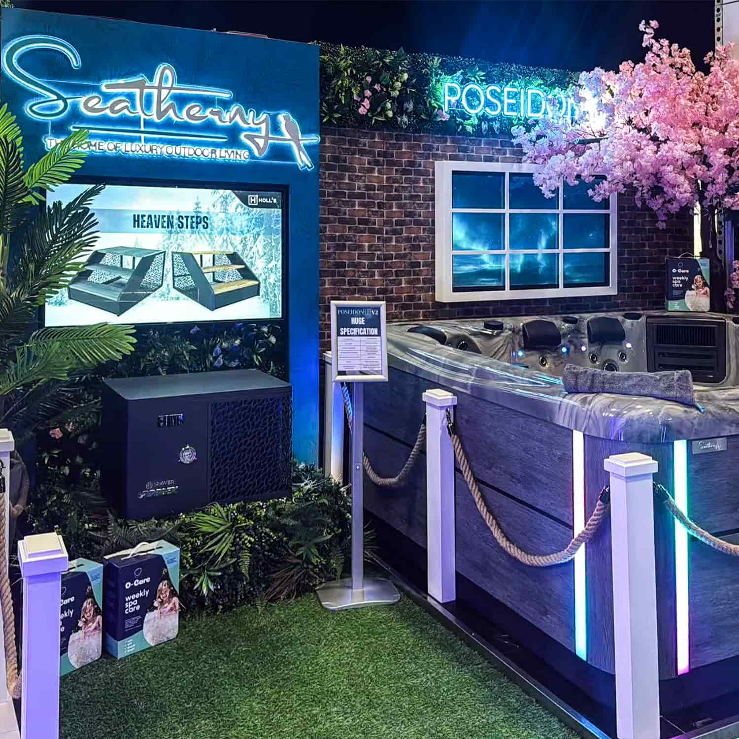 Premium Modular Luxury Spa & Wellness Stand with Moisture-Resistant Concealed Wiring for UK Shows