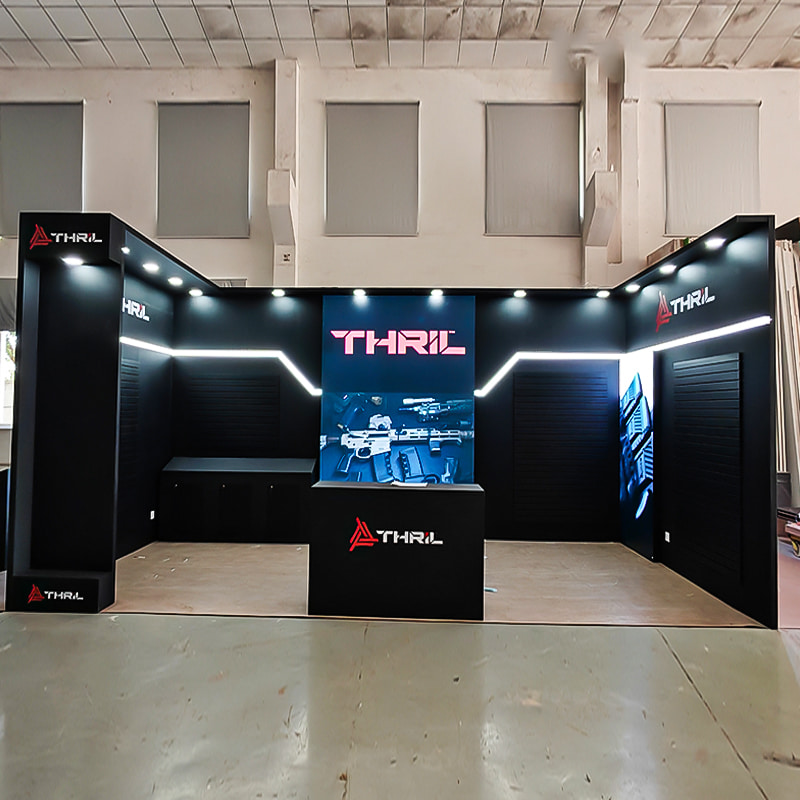 Modular Booth for Firearms & Shooting Accessories Display Suitable for shooting sports brands and professional equipment operators.